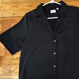 Wilfred Elegant Black Collared Blouse